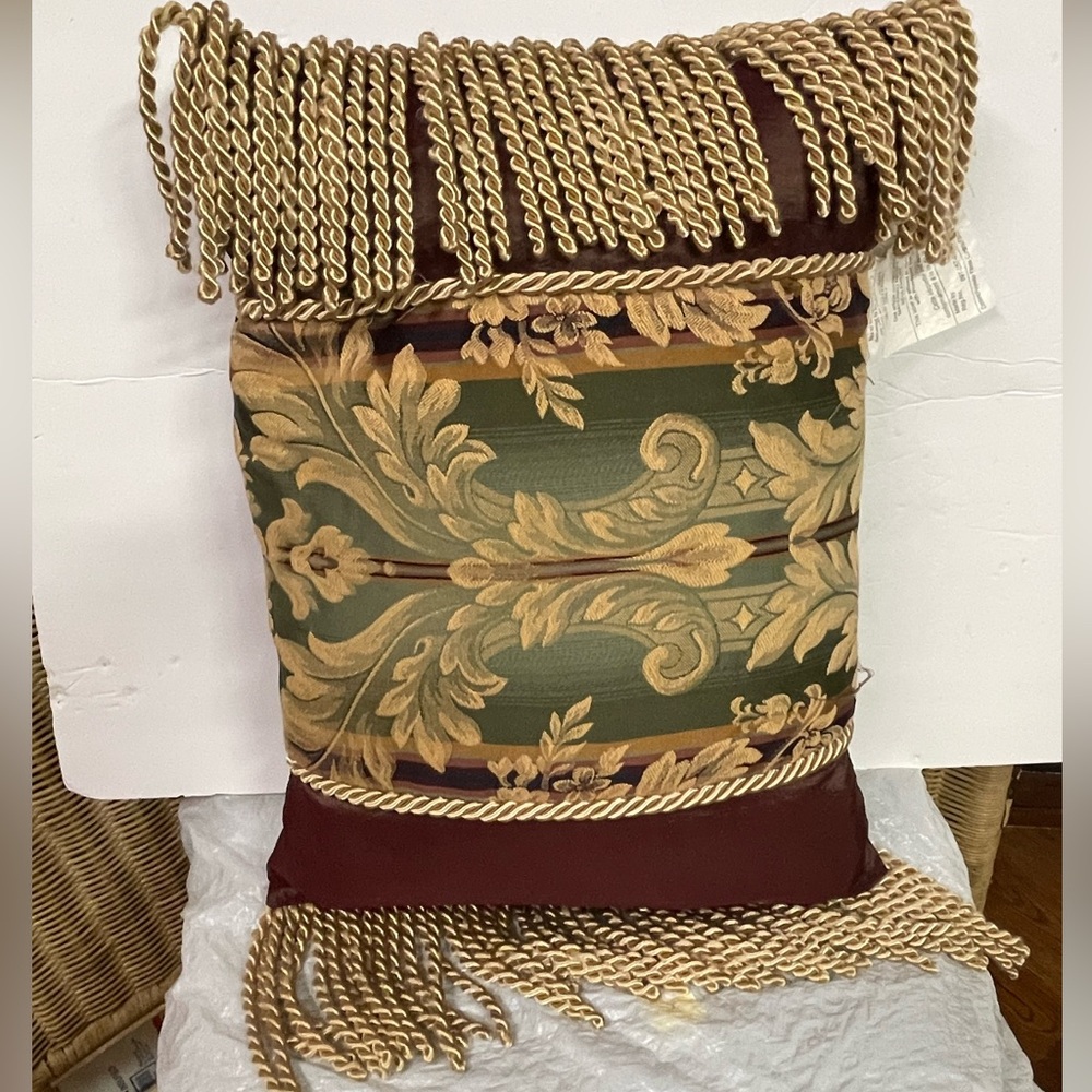 Decorative Pillow with Tassels